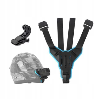 TELESIN Motorhelmhouder GoPro DJI Insta360 Actiecamera — miniatuur 1