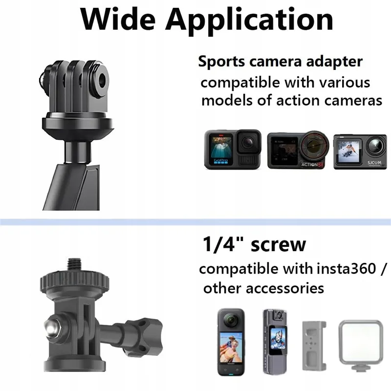 XUNNIU Motorcamerahouder voor GoPro Hero Insta360 DJI Osmo 360 — foto 3