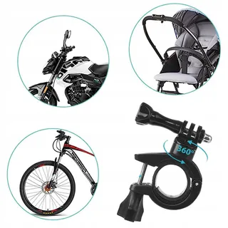 GOPRO Fiets Motor Stuurhouder Actiecamera Zwart — miniatuur 6