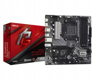 ASROCK B550M Phantom Gaming 4 AM4 mATX DDR4 SATA 6GB/S M.2 USB 3.2