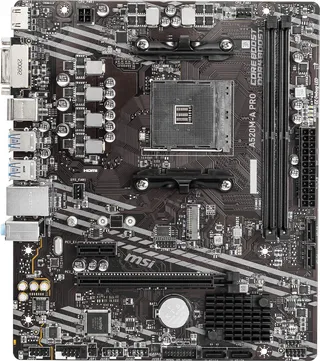 MSI A520M-A PRO Moederbord AMD AM4 DDR4 M.2 HDMI Micro-ATX — miniatuur 8
