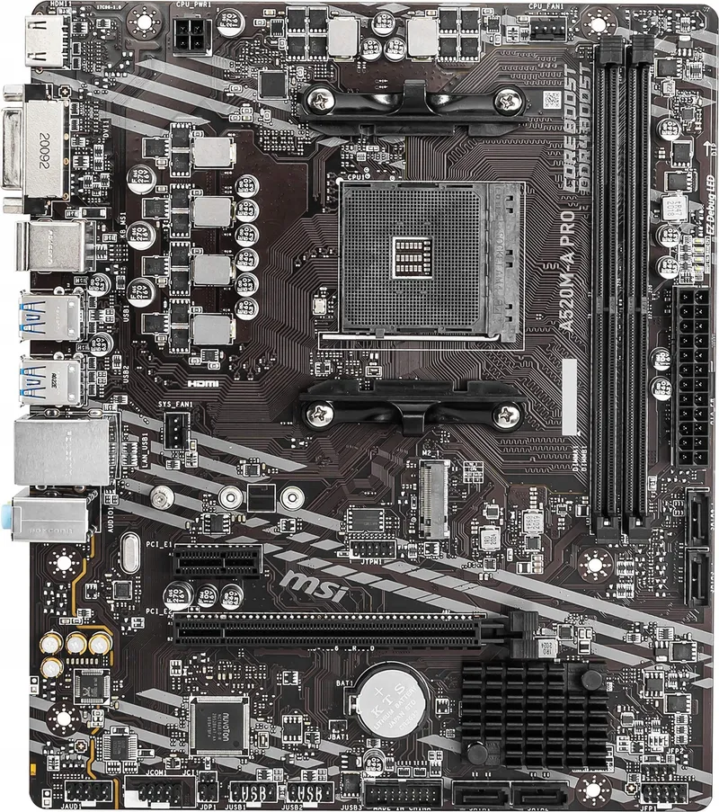MSI A520M-A PRO Moederbord AMD AM4 DDR4 M.2 HDMI Micro-ATX — foto 8
