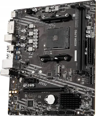 MSI A520M-A PRO Moederbord AMD AM4 DDR4 M.2 HDMI Micro-ATX — miniatuur 9