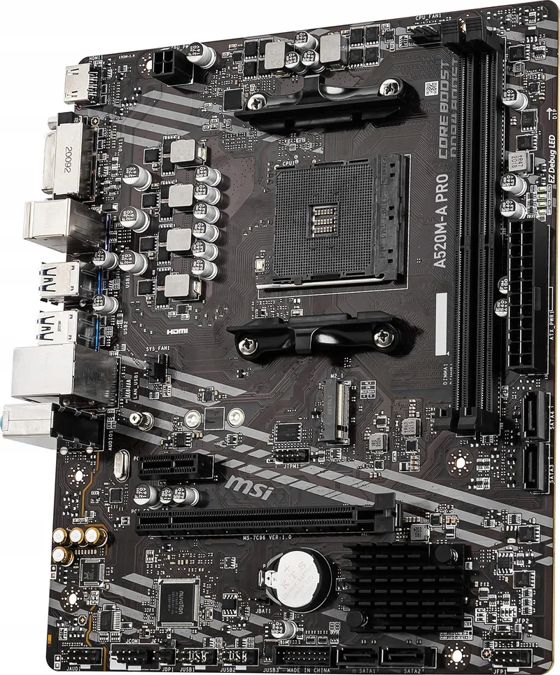 MSI A520M-A PRO Moederbord AMD AM4 DDR4 M.2 HDMI Micro-ATX — foto 9