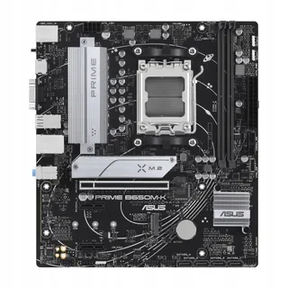 ASUS Prime B650M-K Moederbord AM5 DDR5 PCIe 5.0 Micro-ATX USB 3.2 — miniatuur 2