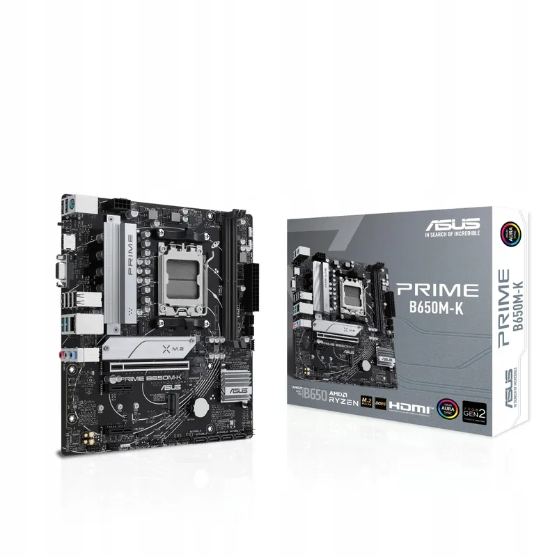 ASUS Prime B650M-K Moederbord AM5 DDR5 PCIe 5.0 Micro-ATX USB 3.2 — foto 1