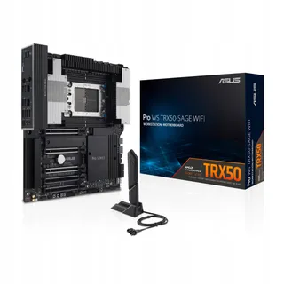 ASUS PRO WS TRX50-SAGE WiFi Moederbord sTR5 PCIe 5.0 CEB 10Gb — miniatuur 1