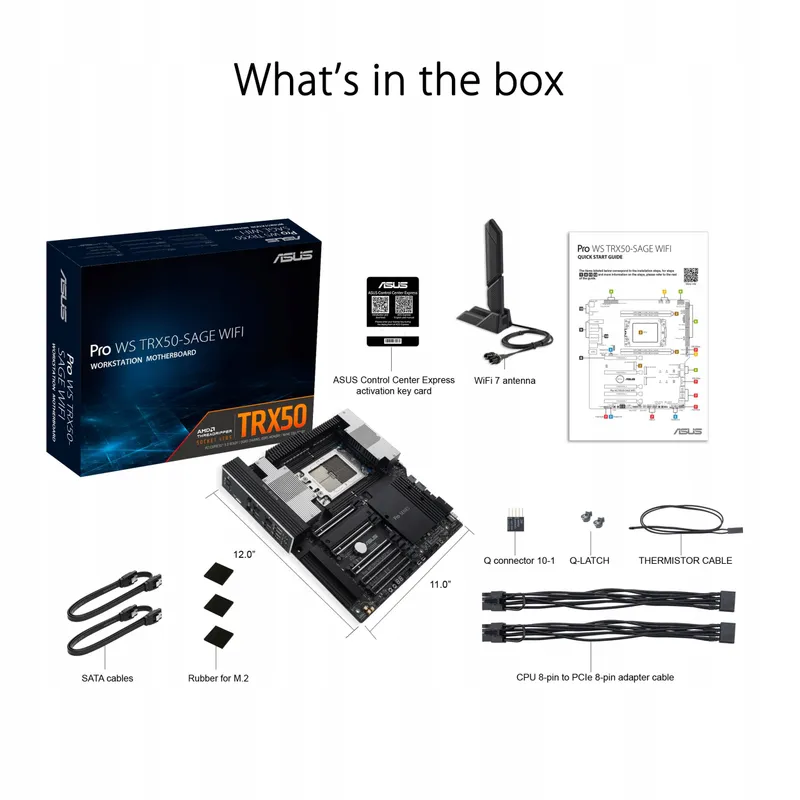 ASUS PRO WS TRX50-SAGE WiFi Moederbord sTR5 PCIe 5.0 CEB 10Gb — foto 7