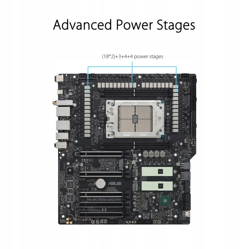 ASUS PRO WS TRX50-SAGE WiFi Moederbord sTR5 PCIe 5.0 CEB 10Gb — foto 3