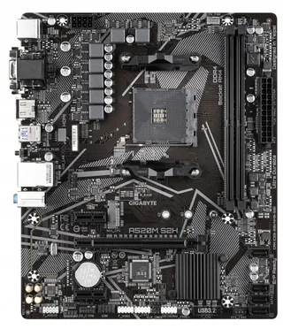 GIGABYTE A520M S2H Moederbord Ryzen 5000 AM4 DDR4 M.2 USB 3.2 — miniatuur 2