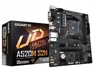 GIGABYTE A520M S2H Moederbord Ryzen 5000 AM4 DDR4 M.2 USB 3.2 — miniatuur 1