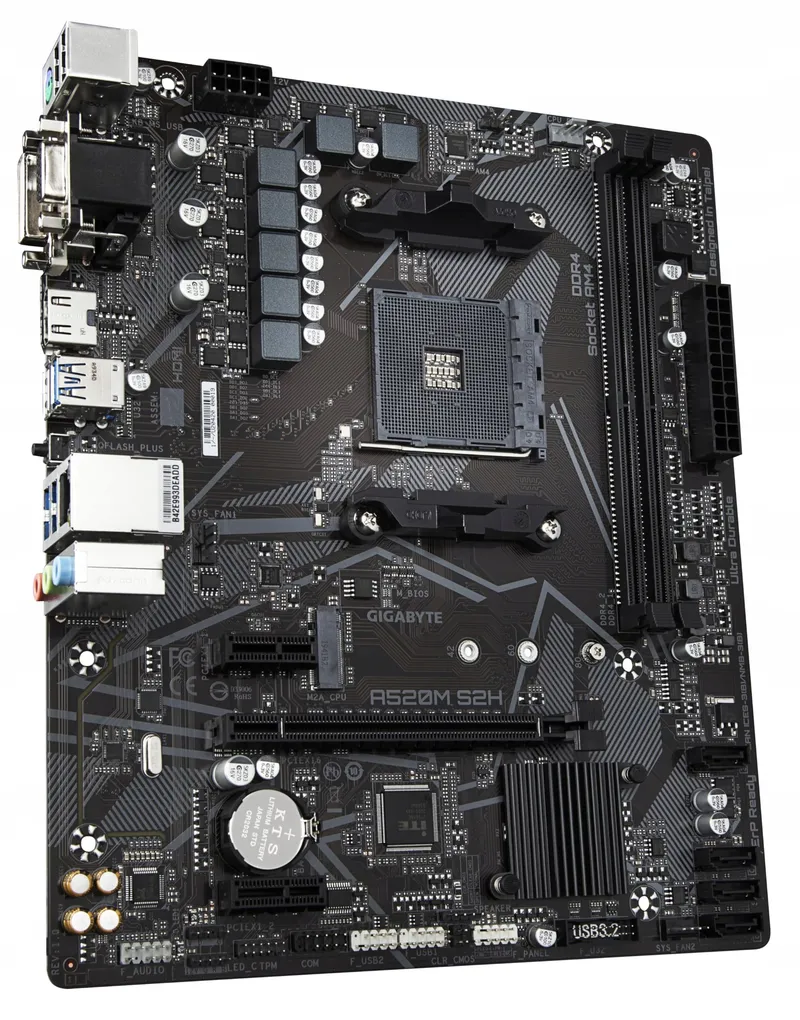 GIGABYTE A520M S2H Moederbord Ryzen 5000 AM4 DDR4 M.2 USB 3.2 — foto 4