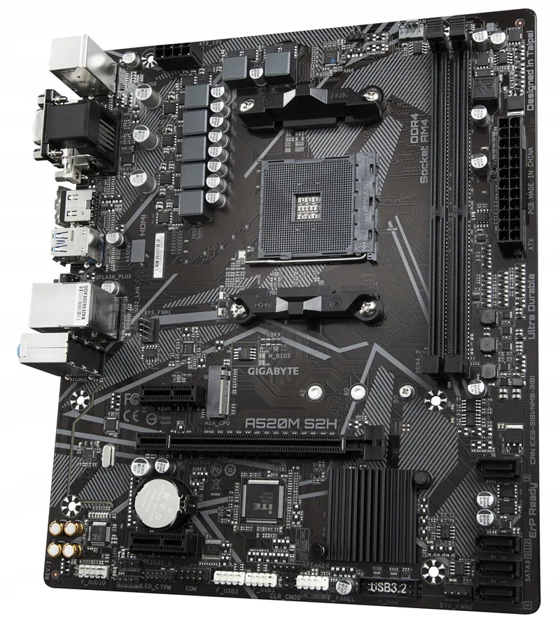 GIGABYTE A520M S2H Moederbord Ryzen 5000 AM4 DDR4 M.2 USB 3.2 — foto 5