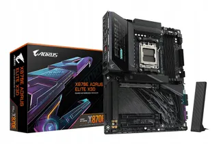 GIGABYTE X870E AORUS Elite X3D Moederbord Ryzen 9000 WiFi7 DDR5 — miniatuur 1