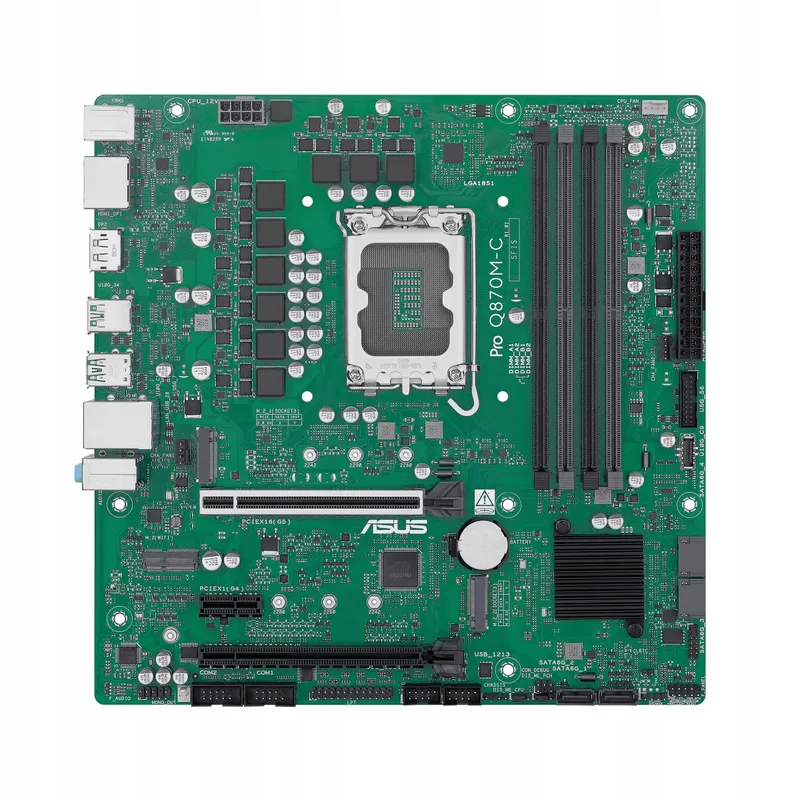 ASUS Pro Q670M-C-CSM Moederbord LGA1700 DDR5 Micro-ATX PCIe 4.0 — foto 1