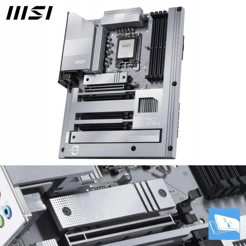 MSI PRO Z890-S WiFi PZ Moederbord Intel DDR5 PCIe 5.0 WiFi 7 — foto 3