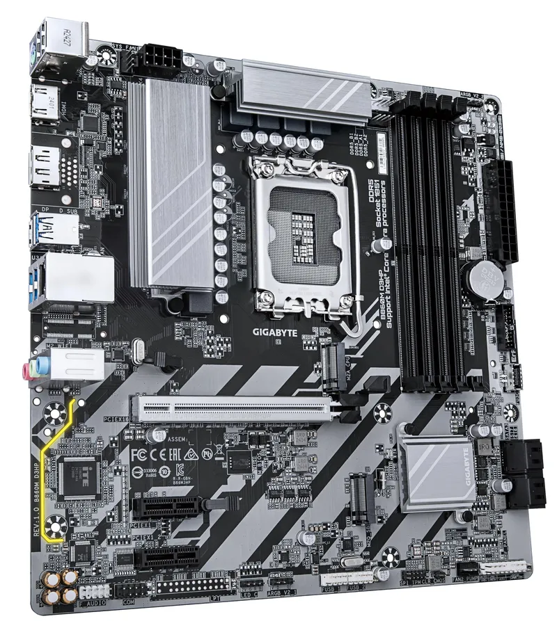 GIGABYTE B860M D3HP Moederbord Intel Core Ultra DDR5 M.2 USB3.2 — foto 3