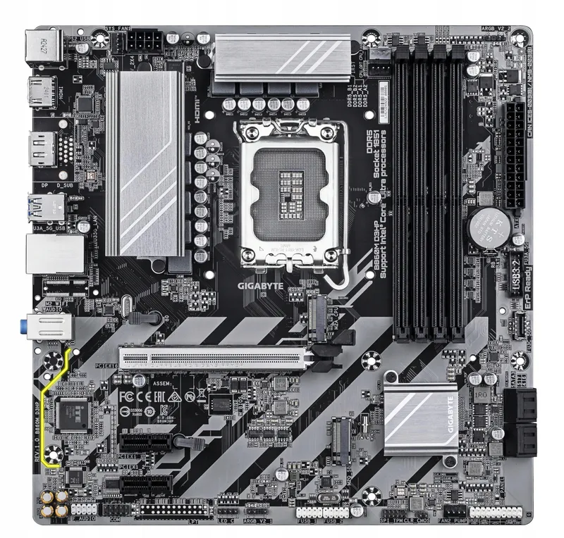 GIGABYTE B860M D3HP Moederbord Intel Core Ultra DDR5 M.2 USB3.2 — foto 2