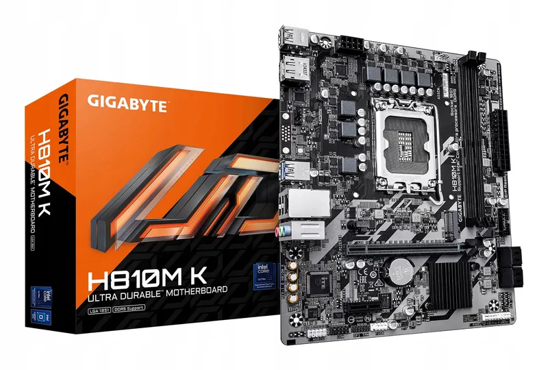 GIGABYTE H810M K Moederbord Intel Core Ultra DDR5 6400 M.2 USB-C — foto 1