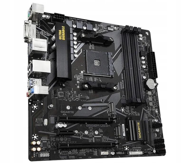 GIGABYTE B550M DS3H Moederbord Ryzen DDR4 4733MHz PCIe 4.0 — foto 3