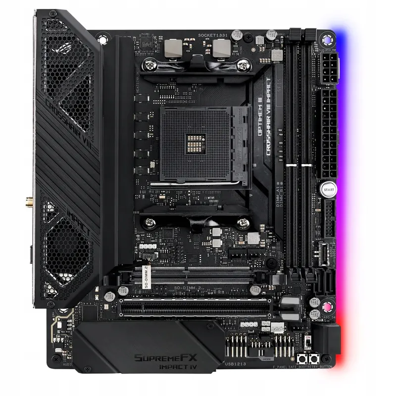 ASUS ROG Crosshair VIII Impact Moederbord AM4 WiFi 6 USB 3.2 — foto 8
