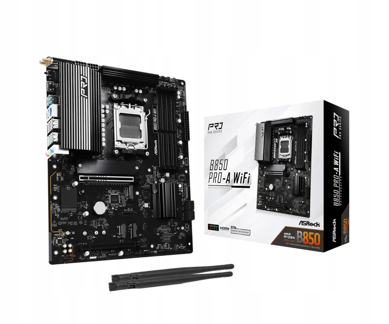 ASROCK Moederbord AMD AM5 B850 Pro-A WiFi Gaming — foto 1