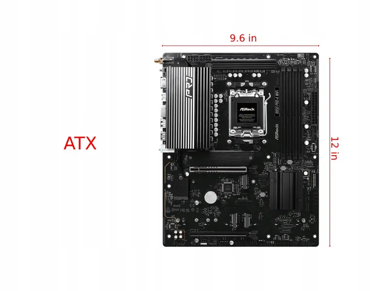 ASROCK Moederbord AMD AM5 B850 Pro-A WiFi Gaming — foto 2
