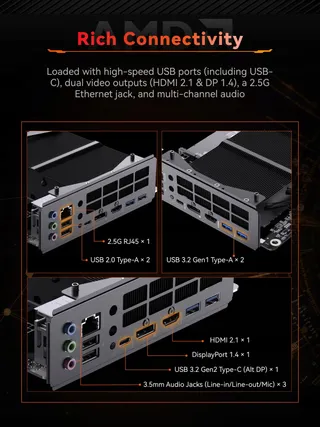 MINISFORUM BD895i SE Mini ITX Moederbord Ryzen 9 16 Cores DDR5 96GB — miniatuur 5