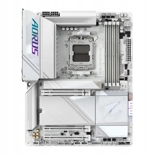 GIGABYTE X870E AORUS PRO Ice Moederbord Ryzen 9000 DDR5 WiFi 7 USB 4 — foto 2