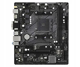 ASROCK A520M-HVS Moederbord AMD AM4 DDR4 Micro-ATX HDMI USB3.2 — miniatuur 2