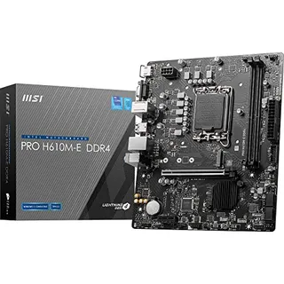 MSI PRO H610M-E DDR4 Moederbord LGA1700 Micro-ATX M.2 HDMI VGA