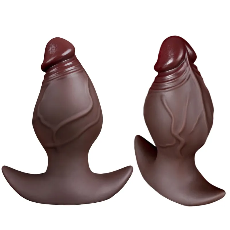Silicone Zwarte Buttplug 8cm Dildo Trainer XXL — foto 8