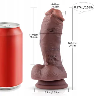 SUPER-KLASSIKER Realistische Siliconen Dildo Sterke Zuignap Paren — miniatuur 2