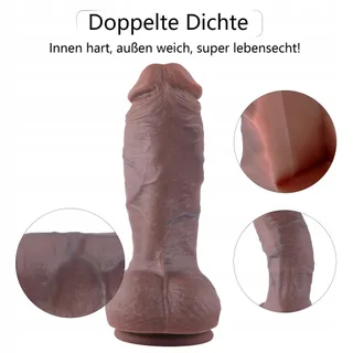 SUPER-KLASSIKER Realistische Siliconen Dildo Sterke Zuignap Paren — miniatuur 4