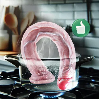 Gigantische Realistische Siliconen Dildo 42cm Sterke Zuignap — miniatuur 4