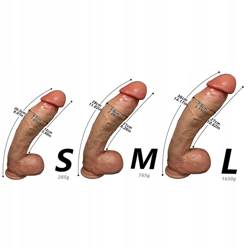 Realistische Siliconen Dildo met Zuignap voor Vrouwen en Mannen — foto 2