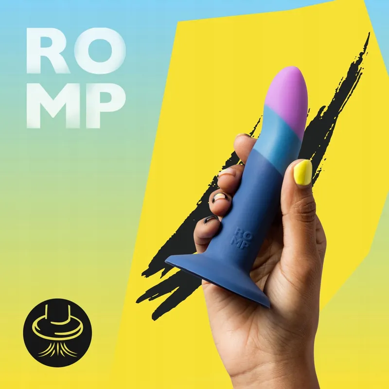 ROMP Piccolo Blauwe Dildo 14cm Siliconen Compatibel Vibrator — foto 2