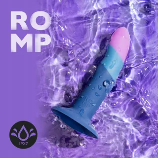 ROMP Piccolo Blauwe Dildo 14cm Siliconen Compatibel Vibrator — miniatuur 4