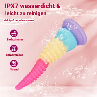 SPRITZ Monster Dildo 20cm Siliconen Tentakel met Zuignap — miniatuur 7