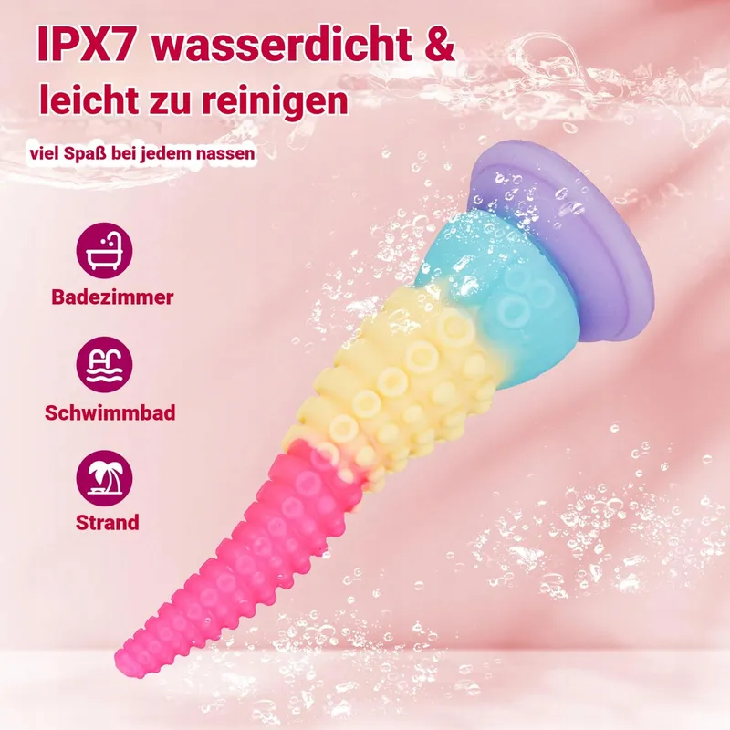 SPRITZ Monster Dildo 20cm Siliconen Tentakel met Zuignap — foto 7