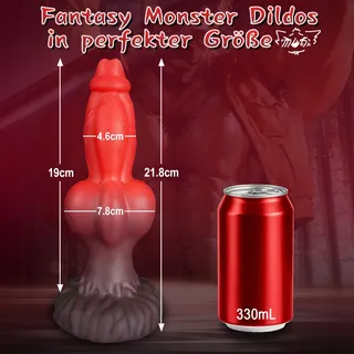 KNOT Dildo Monster 21.8cm Silicone Sterke Zuignap Realistisch — miniatuur 2