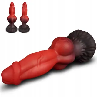 KNOT Dildo Monster 21.8cm Silicone Sterke Zuignap Realistisch — miniatuur 8