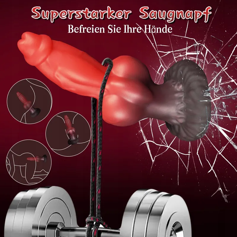 KNOT Dildo Monster 21.8cm Silicone Sterke Zuignap Realistisch — foto 7