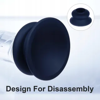 Glazen Realistische Dildo 21cm Siliconen Zuignap Koppels — miniatuur 2