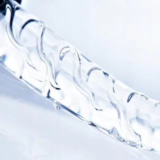 Glazen Realistische Dildo 21cm Siliconen Zuignap Koppels — miniatuur 3