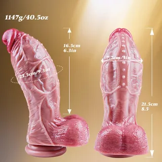 DILDO KING Grote Realistische Siliconen Dildo Zuignap Paren — miniatuur 7