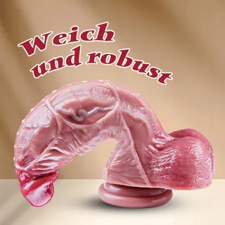 DILDO KING Grote Realistische Siliconen Dildo Zuignap Paren — miniatuur 2