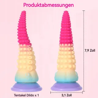 TENTAKEL Dildo 20cm Siliconen Zuignap Stimulatie — miniatuur 6