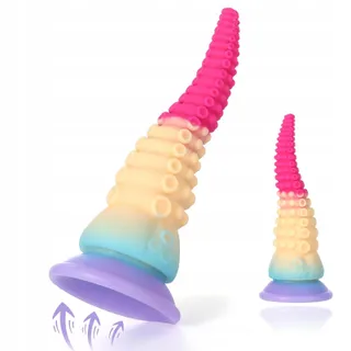TENTAKEL Dildo 20cm Siliconen Zuignap Stimulatie — miniatuur 1