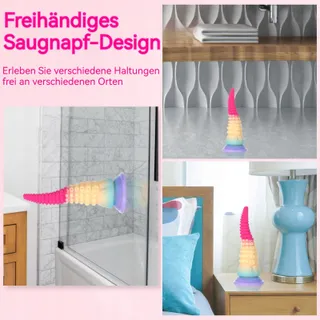 TENTAKEL Dildo 20cm Siliconen Zuignap Stimulatie — miniatuur 5